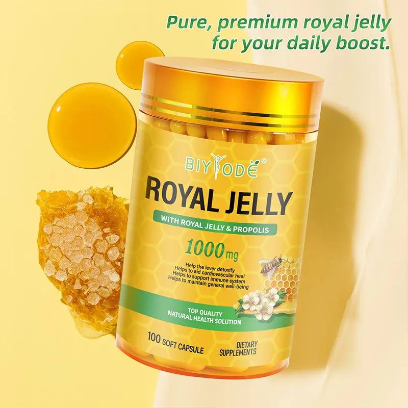 Biyode Royal Jelly Capsules 1000mg 100 Soft Capsule