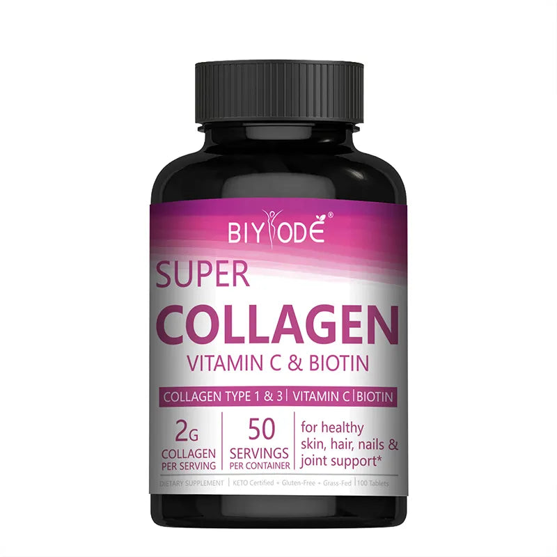 Biyode Super Collagen Tablets For Healthy Skin Hair Nails