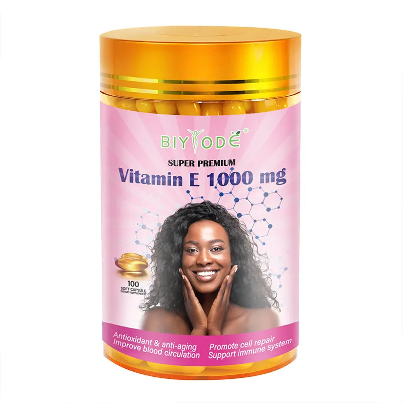 Biyode Vitamin E Capsule 1000mg Anti Aging Soft Capsules