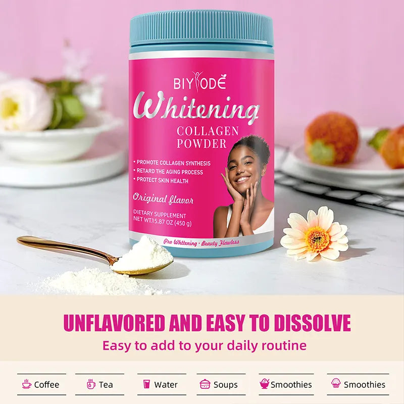 Biyode Whitening Collagen Powder 450g For Skin Health
