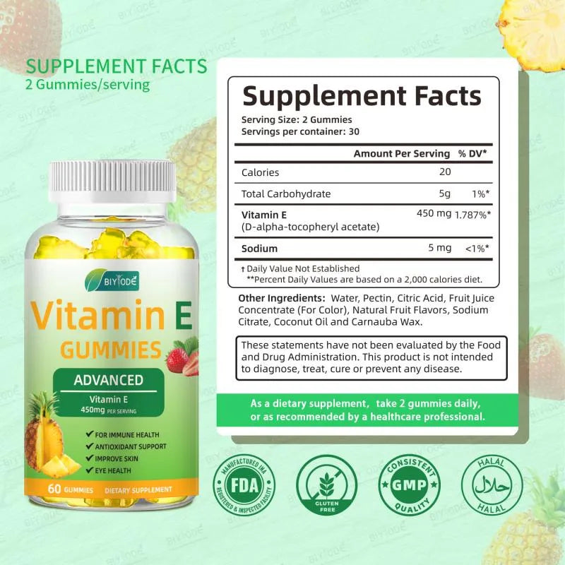 Biyode Chewable Vitamin E Gummies